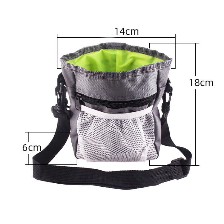 Bolsa de entrenamiento para mascotas, bolsa de aperitivos, riñonera para exteriores, bolsa multifuncional plegable dos en uno portátil