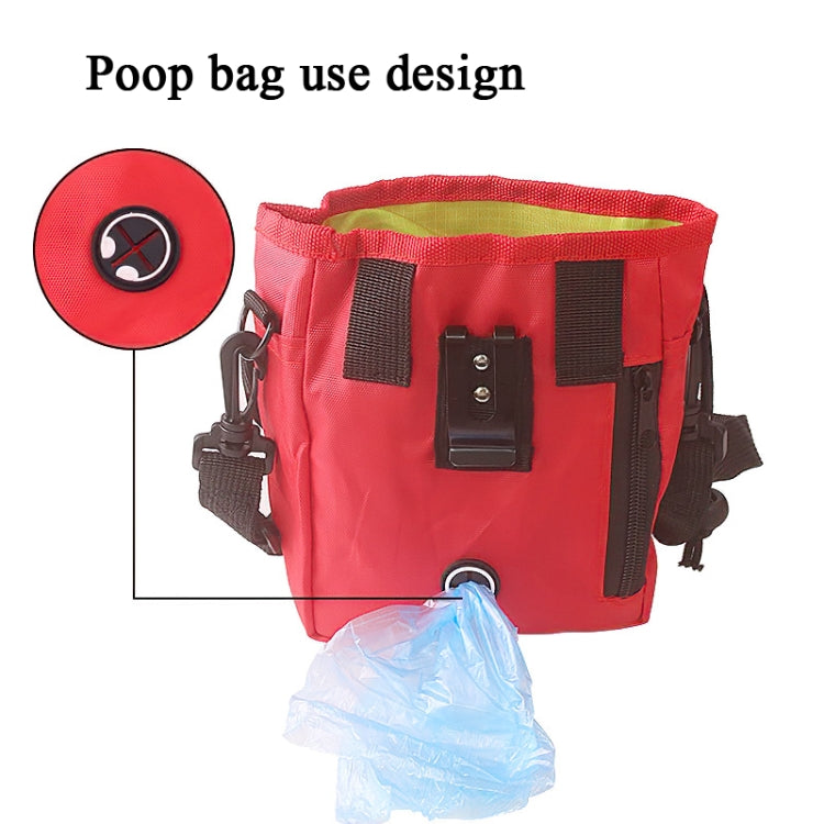 Bolsa de entrenamiento para mascotas, bolsa de aperitivos, riñonera para exteriores, bolsa multifuncional plegable dos en uno portátil