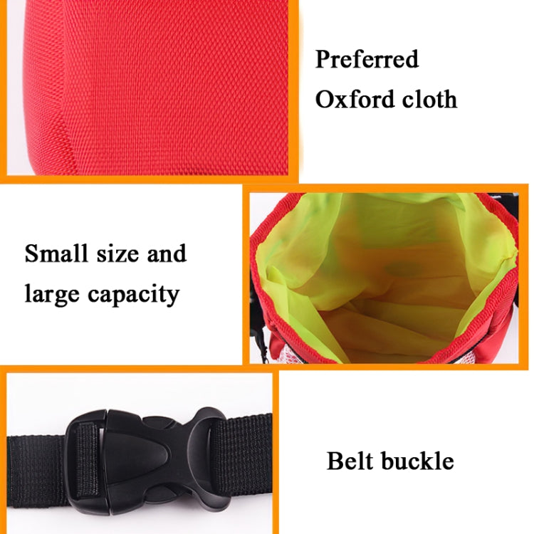 Bolsa de entrenamiento para mascotas, bolsa de aperitivos, riñonera para exteriores, bolsa multifuncional plegable dos en uno portátil