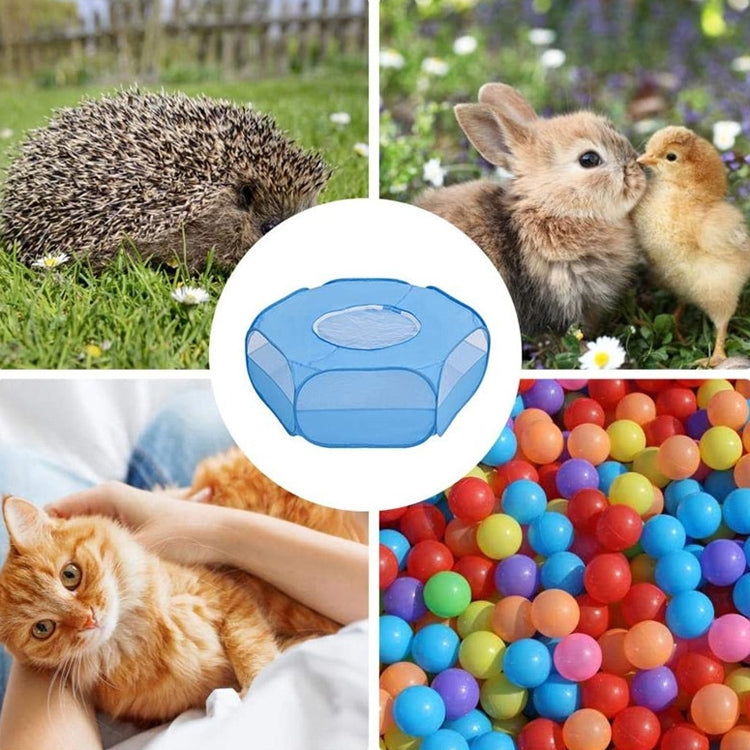 Valla para mascotas pequeña doblada Juego de entrenamiento al aire libre Tienda de animales pequeños para gatear, Especificación:, With Cover and Side Cloth (Black), With Cover and Side Cloth (Blue), With Side Cloth (Black), With Side Cloth (Blue)