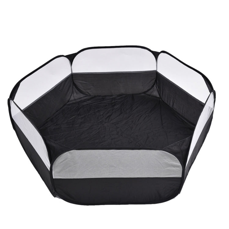 Valla para mascotas pequeña doblada Juego de entrenamiento al aire libre Tienda de animales pequeños para gatear, Especificación:, With Cover and Side Cloth (Black), With Cover and Side Cloth (Blue), With Side Cloth (Black), With Side Cloth (Blue)