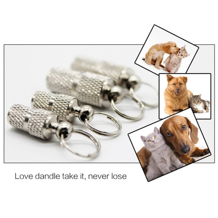 10 colgantes de collar antipérdida para perros y mascotas., Anti-Lost Collar Pendant