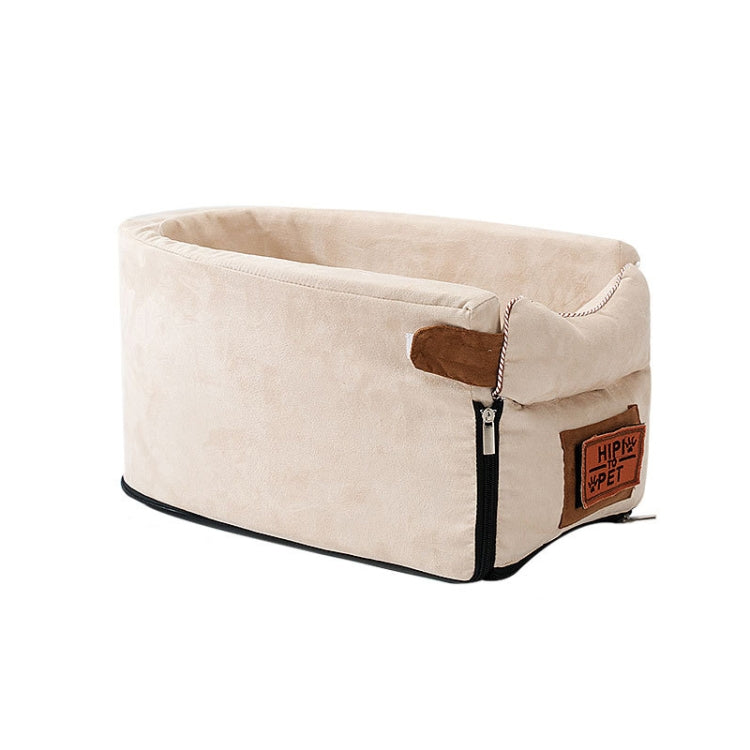 Almohadilla de cama portátil para mascotas con asiento de control central para automóvil