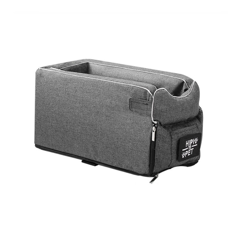 Almohadilla de cama portátil para mascotas con asiento de control central para automóvil