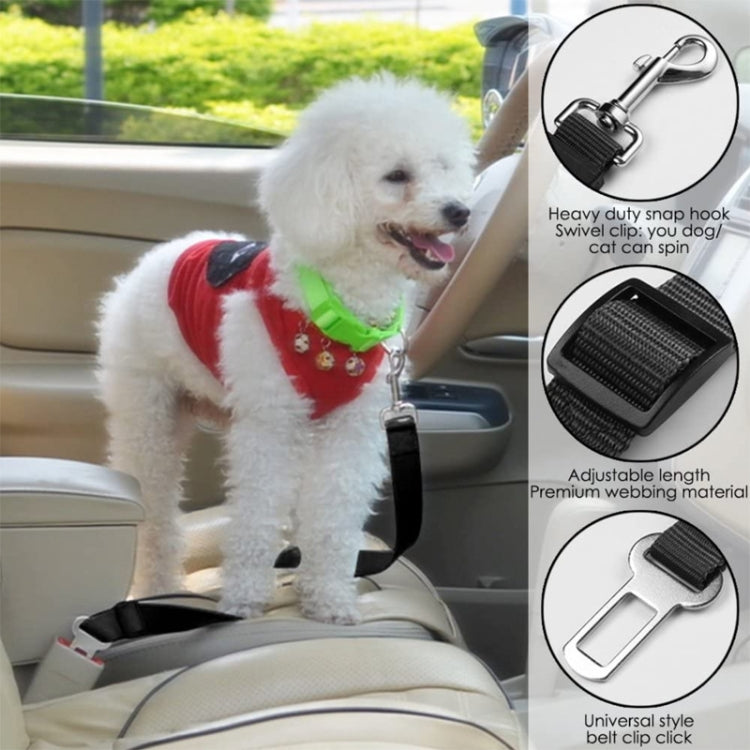 Cinturón de seguridad con hebilla para mascotas en el asiento del automóvil de 10 PCS, entrega aleatoria de colores, Car Seat Pet Buckle