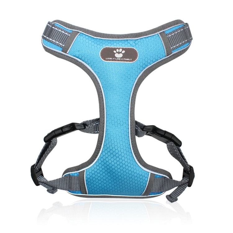 BL-852 Cuerda de tracción para mascotas Malla Transpirable Correas para el pecho para perros, S, M, L, XL