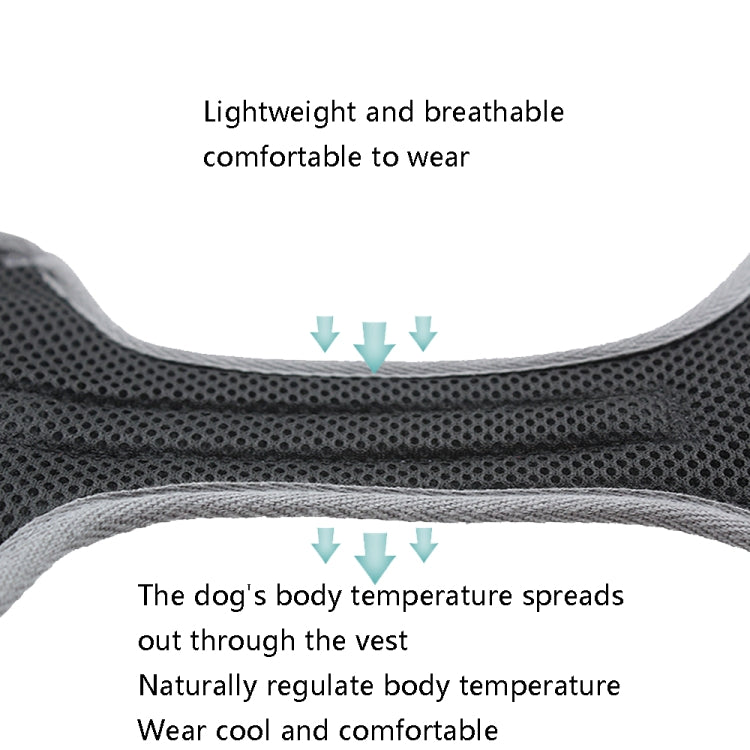 BL-852 Cuerda de tracción para mascotas Malla Transpirable Correas para el pecho para perros, S, M, L, XL