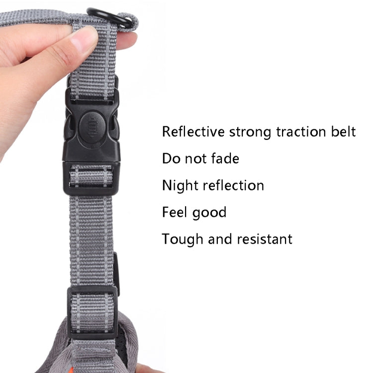 BL-852 Cuerda de tracción para mascotas Malla Transpirable Correas para el pecho para perros, S, M, L, XL