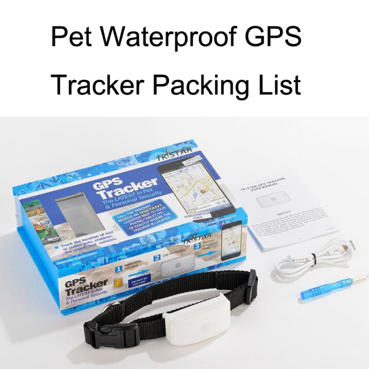 Rastreador GPS a prueba de agua para mascotas TK911, TK911