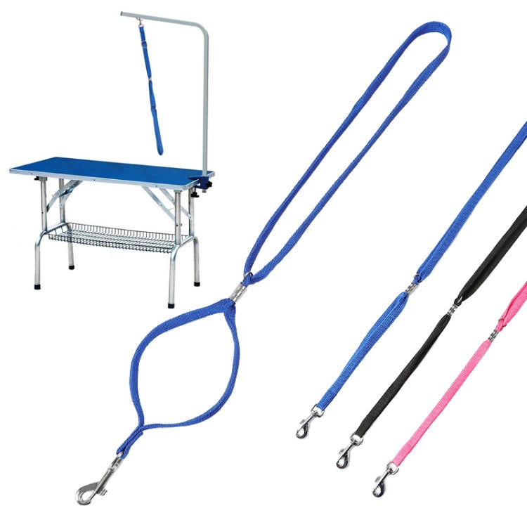 4 PCS Baño para mascotas y mesa de aseo Cuerda fija Cuerda de tracción para perros, Pink, Black, Blue
