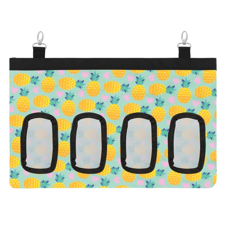 Bolsa de almacenamiento de heno de alimentación colgante de conejillo de indias para mascotas, Strawberry One-hole, Pineapple Four-hole, Pineapple Two-hole, Pineapple One-hole