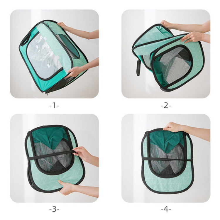 Caja de secado de pelo para perros y gatos domésticos pequeños, Gray (Medium), Green (Medium)