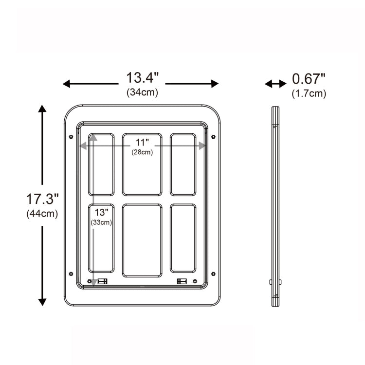 Puerta de tela escocesa para mascotas para orificio de puerta de ventana de pantalla con cierre automático bloqueable, 34cmx 44cm White