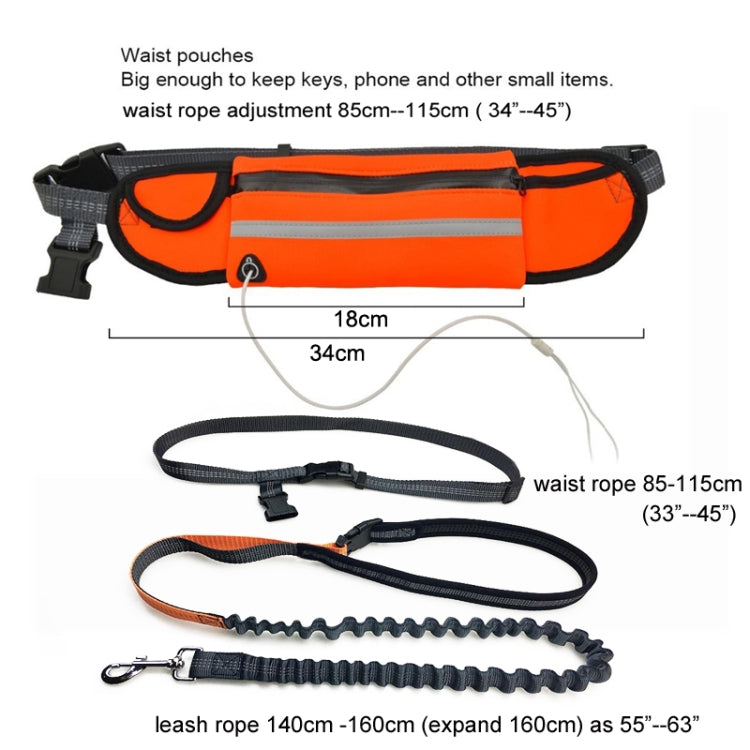 Riñonera portátil con cuerda de tracción para mascotas, Run Rope Green, Run Rope Orange, Run Rope Blue, Run Rope Black, Run Rope Navy