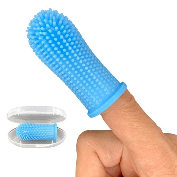Cepillo de dientes de limpieza bucal para andamios de dientes de silicona para mascotas de 5 uds., Upgraded White, Blanco, Azul, Rojo