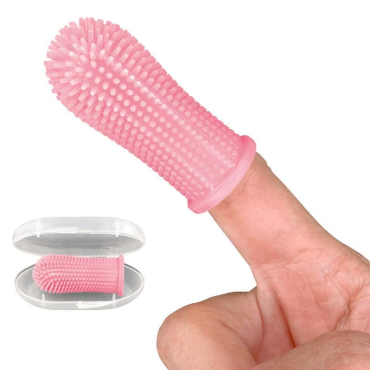 Cepillo de dientes de limpieza bucal para andamios de dientes de silicona para mascotas de 5 uds., Upgraded White, Blanco, Azul, Rojo