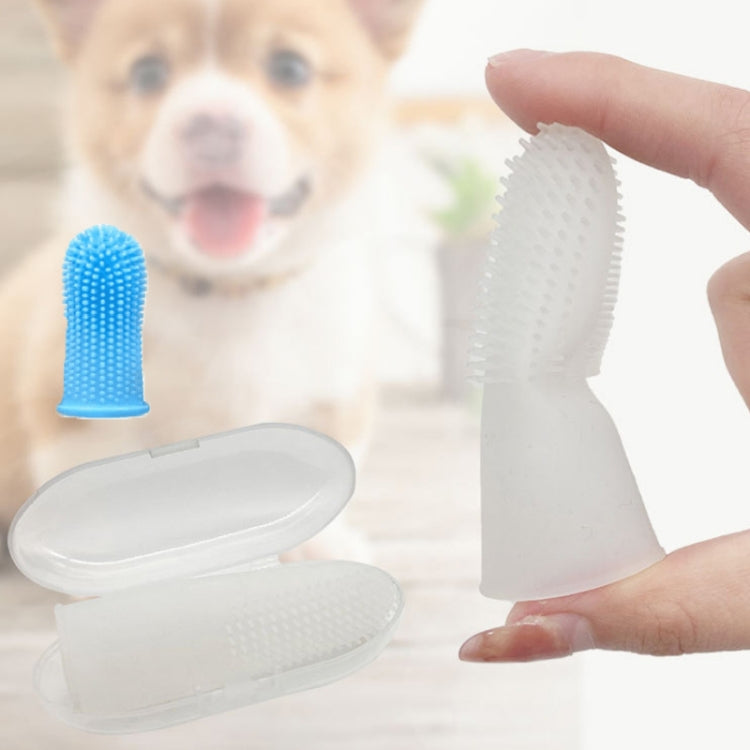 Cepillo de dientes de limpieza bucal para andamios de dientes de silicona para mascotas de 5 uds., Upgraded White, Blanco, Azul, Rojo