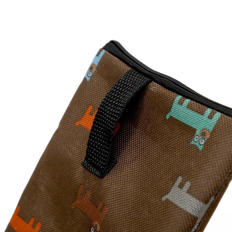 Bolsa de entrenamiento para mascotas Bolsa de refrigerio al aire libre Bolsa de cintura para comida para perros, Waist Bag Brown, Waist Bag Beige