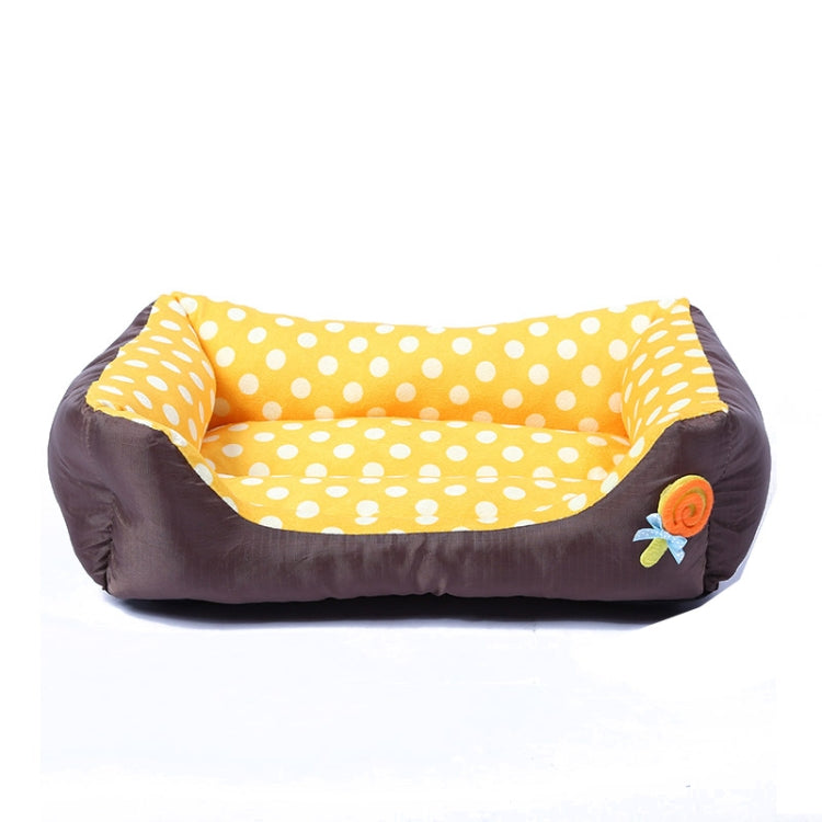 Cartoon Pet Kennel Cojín cuadrado para mascotas pequeñas y medianas, S, M, L