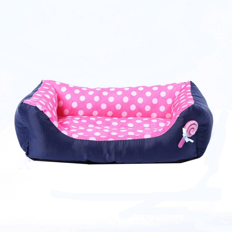 Cartoon Pet Kennel Cojín cuadrado para mascotas pequeñas y medianas, S, M, L