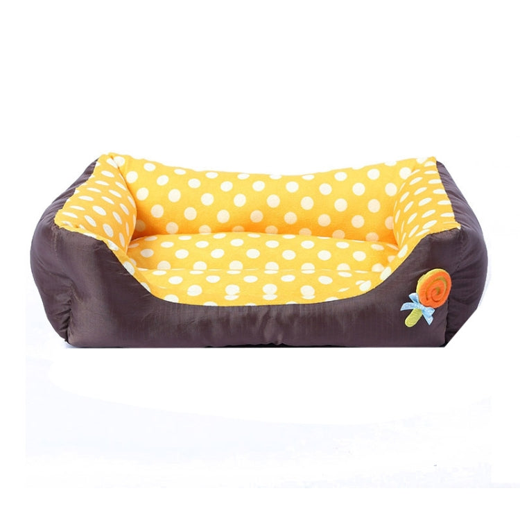 Cartoon Pet Kennel Cojín cuadrado para mascotas pequeñas y medianas, S, M, L
