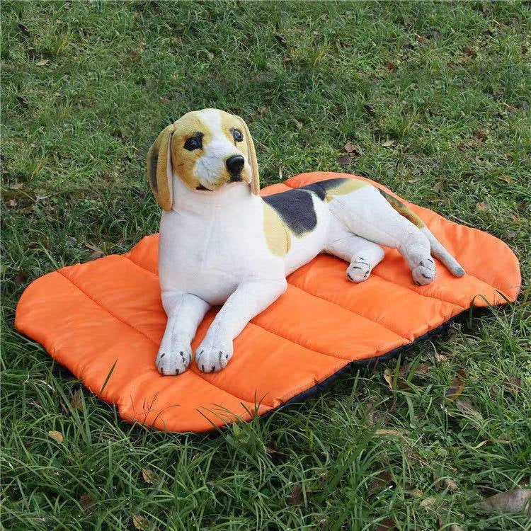 Cojín impermeable para mascotas al aire libre, para acampar, gatos y perros, tamaño:, 80x70cm Grey, 80x70cm Orange, Large 110x76cm