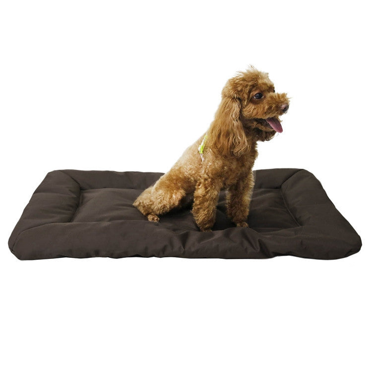 Almohadilla para dormir para mascotas plegable para acampar al aire libre 600D tela Oxford almohadilla impermeable para perros, Sky Blue, Brown, Grey