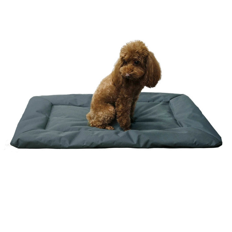 Almohadilla para dormir para mascotas plegable para acampar al aire libre 600D tela Oxford almohadilla impermeable para perros, Sky Blue, Brown, Grey
