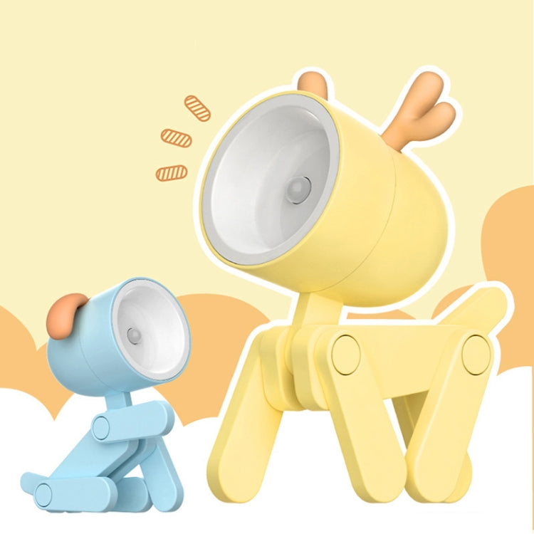 TL-23 LED Mini Lámpara de escritorio plegable de dibujos animados Lámpara de mesa de decoración con forma de mascota para el hogar, Especificaciones:, Dog (Blue), Dog (Green), Dog (Pink), Dog (Beige), Dog (Orange), Dog (Yellow), Deer (Blue), Deer (Gree...
