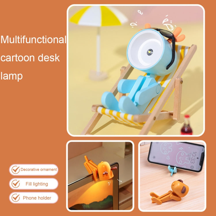 TL-23 LED Mini Lámpara de escritorio plegable de dibujos animados Lámpara de mesa de decoración con forma de mascota para el hogar, Especificaciones:, Dog (Blue), Dog (Green), Dog (Pink), Dog (Beige), Dog (Orange), Dog (Yellow), Deer (Blue), Deer (Gree...