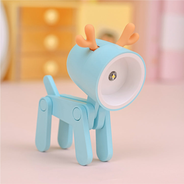 TL-23 LED Mini Lámpara de escritorio plegable de dibujos animados Lámpara de mesa de decoración con forma de mascota para el hogar, Especificaciones:, Dog (Blue), Dog (Green), Dog (Pink), Dog (Beige), Dog (Orange), Dog (Yellow), Deer (Blue), Deer (Gree...