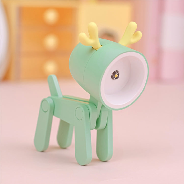 TL-23 LED Mini Lámpara de escritorio plegable de dibujos animados Lámpara de mesa de decoración con forma de mascota para el hogar, Especificaciones:, Dog (Blue), Dog (Green), Dog (Pink), Dog (Beige), Dog (Orange), Dog (Yellow), Deer (Blue), Deer (Gree...