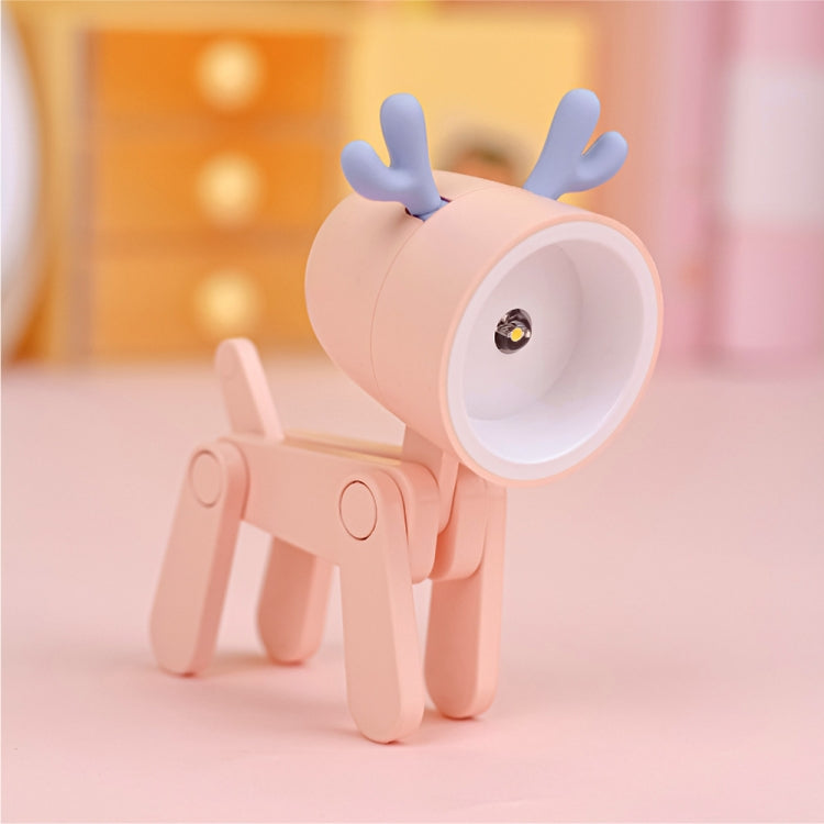 TL-23 LED Mini Lámpara de escritorio plegable de dibujos animados Lámpara de mesa de decoración con forma de mascota para el hogar, Especificaciones:, Dog (Blue), Dog (Green), Dog (Pink), Dog (Beige), Dog (Orange), Dog (Yellow), Deer (Blue), Deer (Gree...