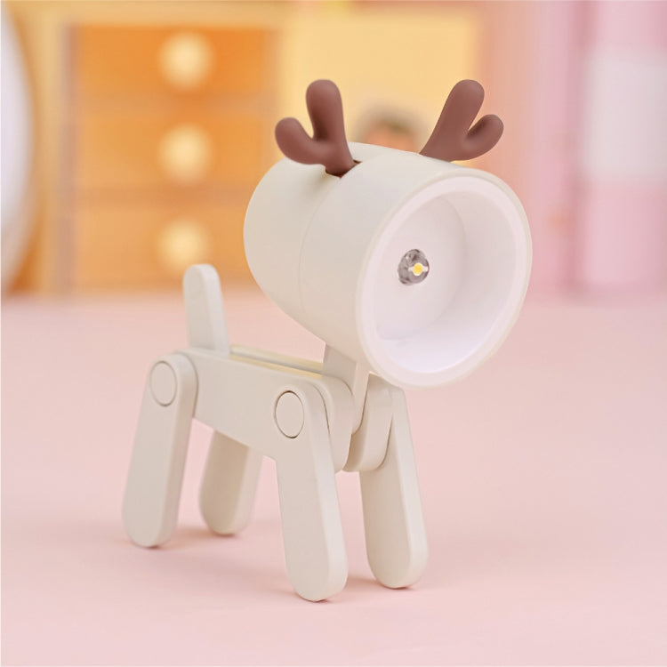 TL-23 LED Mini Lámpara de escritorio plegable de dibujos animados Lámpara de mesa de decoración con forma de mascota para el hogar, Especificaciones:, Dog (Blue), Dog (Green), Dog (Pink), Dog (Beige), Dog (Orange), Dog (Yellow), Deer (Blue), Deer (Gree...