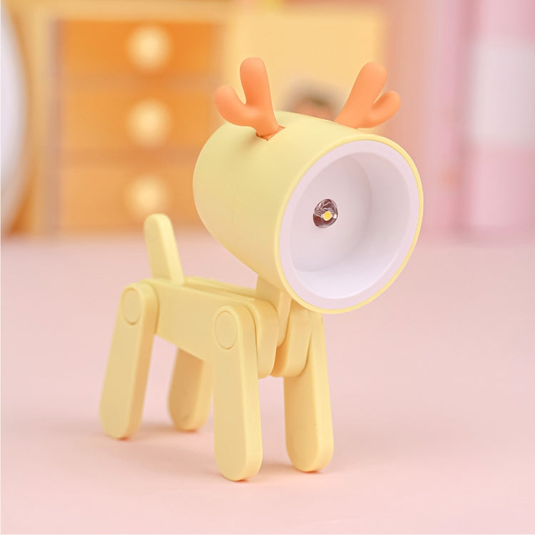 TL-23 LED Mini Lámpara de escritorio plegable de dibujos animados Lámpara de mesa de decoración con forma de mascota para el hogar, Especificaciones:, Dog (Blue), Dog (Green), Dog (Pink), Dog (Beige), Dog (Orange), Dog (Yellow), Deer (Blue), Deer (Gree...