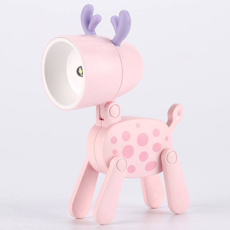 TL-23 LED Mini Lámpara de escritorio plegable de dibujos animados Lámpara de mesa de decoración con forma de mascota para el hogar, Especificaciones:, Dog (Blue), Dog (Green), Dog (Pink), Dog (Beige), Dog (Orange), Dog (Yellow), Deer (Blue), Deer (Gree...