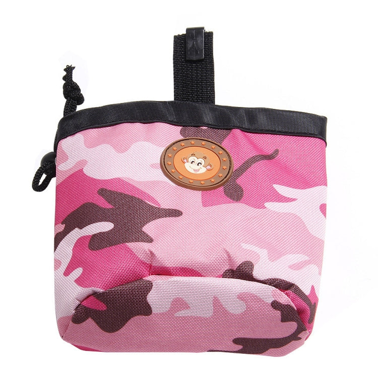 Bolsa multifuncional para entrenamiento de mascotas, bolsa de aperitivos de camuflaje, bolsa portátil para cinturón para caminar para perros, Amarillo, Azul, Rosado, Blanco y Negro