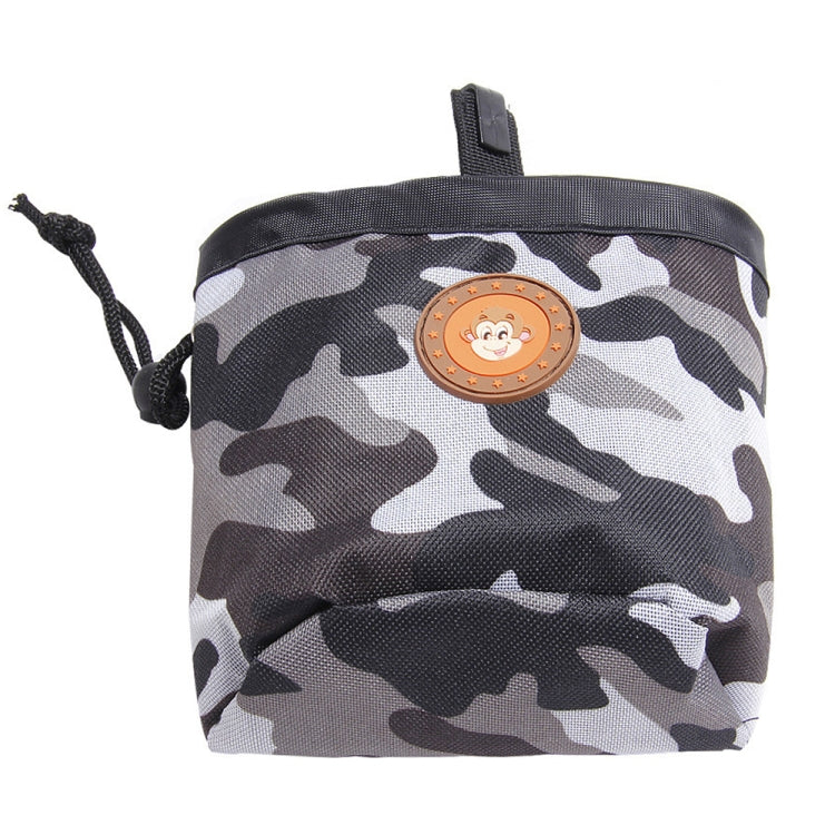Bolsa multifuncional para entrenamiento de mascotas, bolsa de aperitivos de camuflaje, bolsa portátil para cinturón para caminar para perros, Amarillo, Azul, Rosado, Blanco y Negro