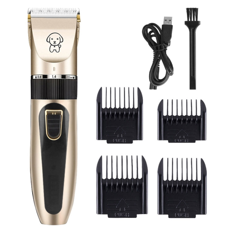 Afeitadora para cachorros, afeitadora eléctrica para mascotas, juego de cortadores de pelo para gatos, Standard, Yellow Standard, Red Standard