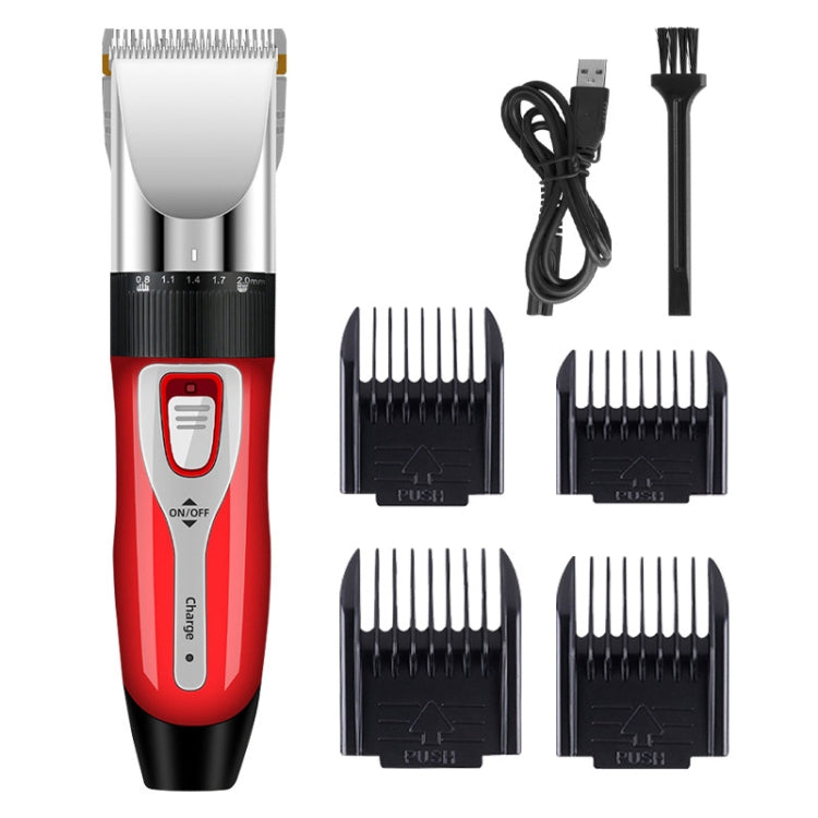 Afeitadora para cachorros, afeitadora eléctrica para mascotas, juego de cortadores de pelo para gatos, Standard, Yellow Standard, Red Standard