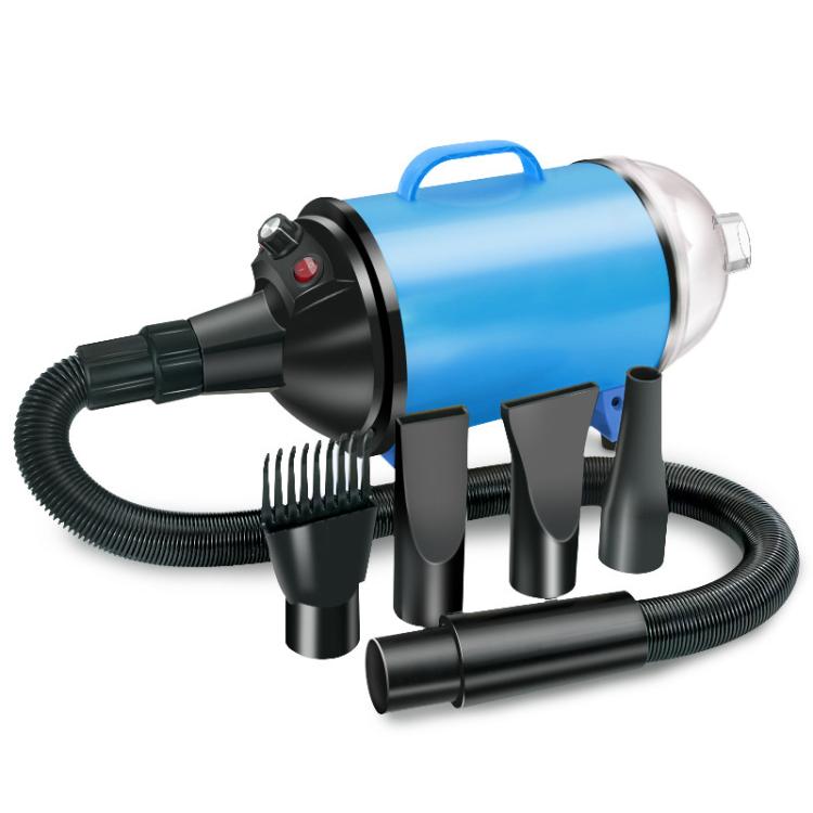Secador para perros de 2100 W, velocidad continua, chorro de pelo para mascotas con aspiradora