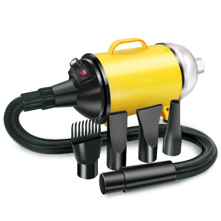 Secador para perros de 2100 W, velocidad continua, chorro de pelo para mascotas con aspiradora