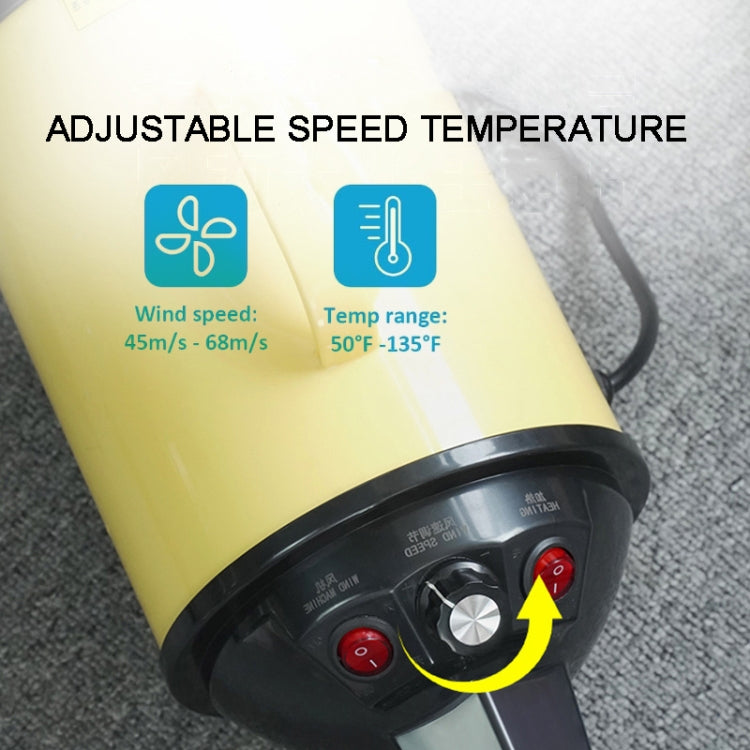 Secador para perros de 2100 W, velocidad continua, chorro de pelo para mascotas con aspiradora
