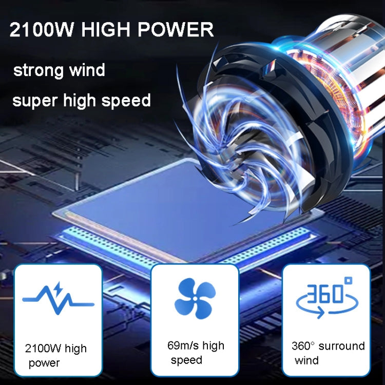 Secador para perros de 2100 W, velocidad continua, chorro de pelo para mascotas con aspiradora