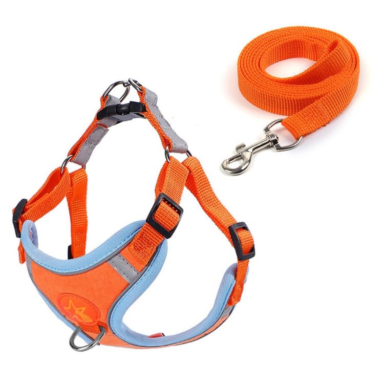 Arnés para perros mascota Correa reflectante estilo chaleco anti-rotura, Suede Green, Suede Classic Red, Suede Orange, Suede Cyan, Suede Coffee, Suede Purple, Mesh Classic Red, Mesh Coffee, Mesh Black, Mesh Orange