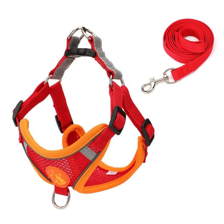 Arnés para perros mascota Correa reflectante estilo chaleco anti-rotura, Suede Green, Suede Classic Red, Suede Orange, Suede Cyan, Suede Coffee, Suede Purple, Mesh Classic Red, Mesh Coffee, Mesh Black, Mesh Orange