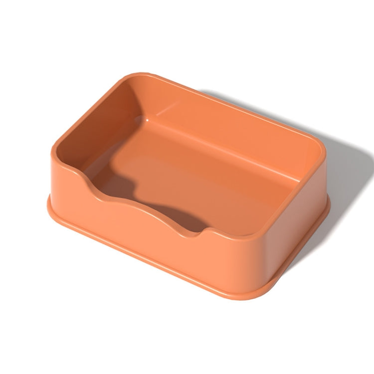 Bandeja de arena abierta Perrera de plástico para mascotas de gran capacidad, Square Purple, Square Orange, Square Green, Round Purple, Round Orange, Round Green
