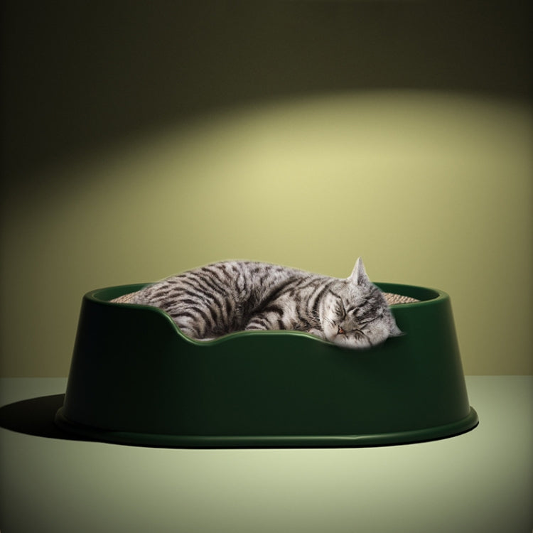 Bandeja de arena abierta Perrera de plástico para mascotas de gran capacidad, Square Purple, Square Orange, Square Green, Round Purple, Round Orange, Round Green