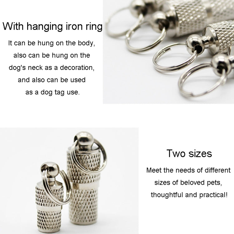Colgante con etiqueta de identificación para mascotas, colgante antipérdida para perros y gatos, Small, Large