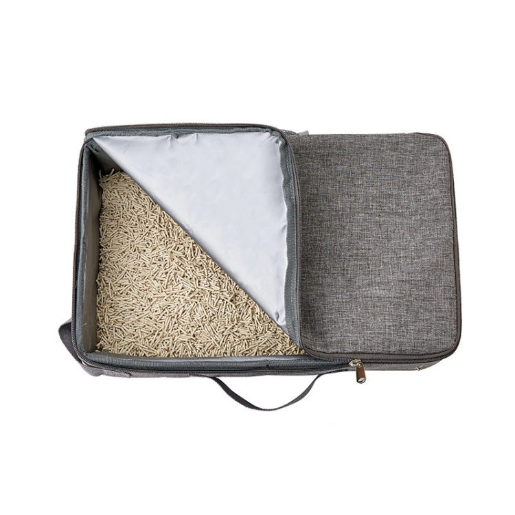 Bolsa portátil plegable para mascotas con caja de arena para gatos de tela Oxford, 24x40cm, 35x45cm